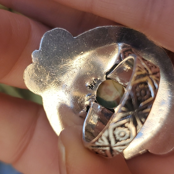 New Oversized  Variscite 925 Silver Ring. - Picture 11 of 11